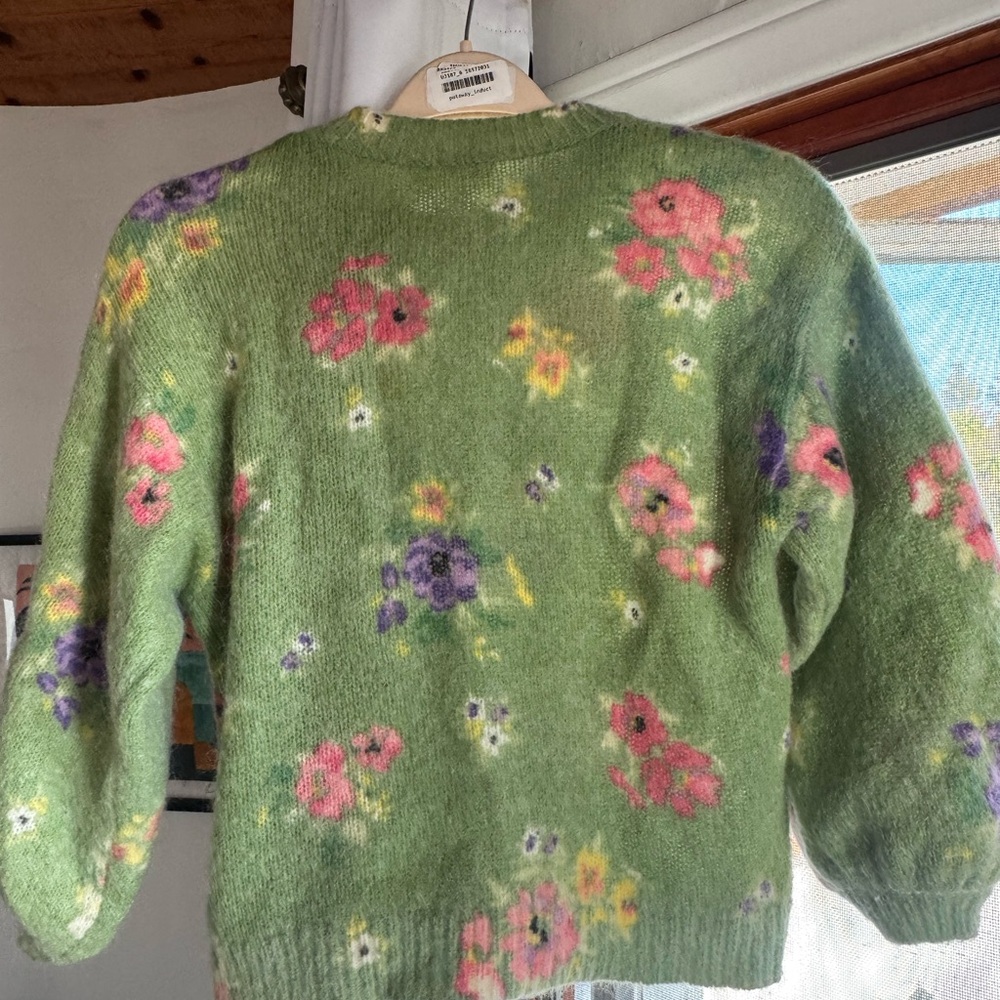 Sezane Silvia garden print sweater M - Picture 4 of 5